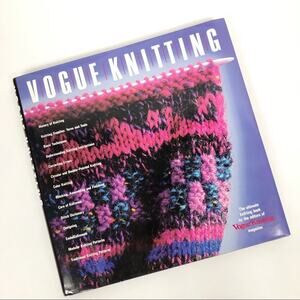 Vintage 1980’s Vogue Knitting Coffee Table Book